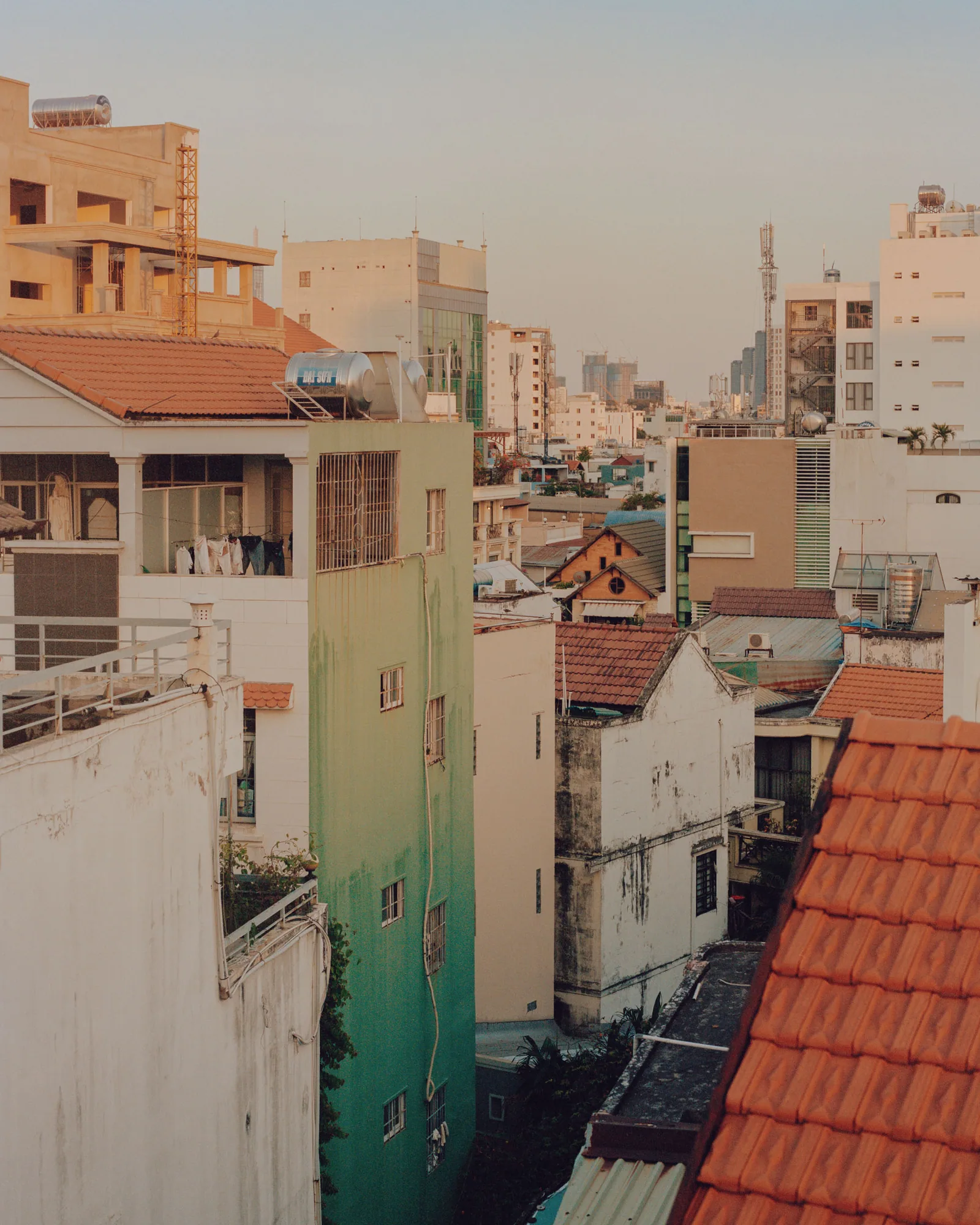 Saigon District Rooftop Sunset